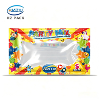 Sachet en feuille métallisée à trois soudures imprimé sur mesure pour snacks, biscuits, bonbons, chips, fruits secs, flocons d'avoine, noix et poudres