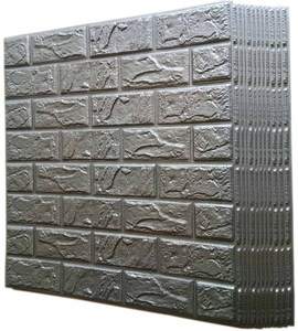 Panneaux muraux 3D en mousse PE moderne de couleur personnalisée pour la décoration intérieure avec des autocollants en papier peint <span class=keywords><strong>effet</strong></span> <span class=keywords><strong>brique</strong></span> dans un sac OPP pour la décoration intérieure - Product Image 1