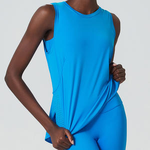 Camiseta sin Mangas Aoyema Laicra con Logotipo Personalizado, Camiseta Deportiva de Alta Calidad para Gimnasio, Fitness y Entrenamiento para Mujer, Ropa Deportiva Activa - Product Image 3