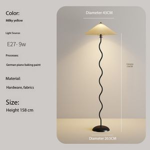 Lampada da Terra LED Moderna e Creativa con Design a Ombrello Plissettato, Base E27, Corpo in Ferro <span class=keywords><strong>per</strong></span> Soggiorno, Divano e Camera da Letto - Product Image 6