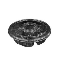 4 Compartiment Food Grade Huisdier Wegwerp Transparante Plastic Fruit Salade Container