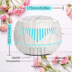 Diffuseur d'huiles essentielles ultrasonique intelligent Tuya WiFi 500 ml, humidificateur, contrôlé par application, compatible Alexa/Google Assistant, électrique, faible consommation - Product Image 4