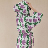 Nouveaux Styles Tulipe Série À Capuche Robe Parent Enfant Absorbant L'eau Adulte Hôtel Maison Coton Peignoir