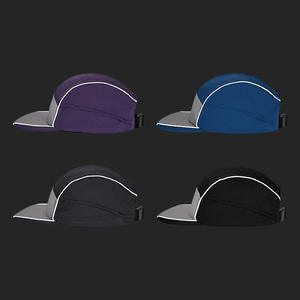 Cappello catarifrangente Hi Vis cappello da sole di sicurezza non strutturato striscia riflettente fluorescente 5 pannello Trail Hunting cappello riflettente per la corsa - Product Image 2