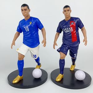 Figurines de collection de stars du football, modèle jouet, <span class=keywords><strong>6</strong></span> styles, figurines de football en PVC avec base, cadeau personnalisé, vente en gros, décoration intérieure, jouet - Product Image 5