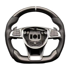 <span class=keywords><strong>พวงมาลัย</strong></span>คาร์บอนไฟเบอร์สำหรับรถ Mercedes Benz C คลาส W204 W205 AMG W213 W212 W447 W463 GLA GLA อุปกรณ์เสริมสำหรับรถยนต์ - Product Image 1