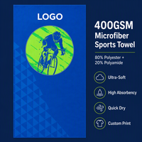 Serviette douce OEM ODM à séchage rapide et super absorbante pour le yoga, la remise en forme, la natation, la plage, cadeau