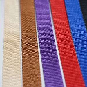 Aoya, usine de rubans tissés de haute qualité, fournit des sangles en polyester de 20 mm, 25 mm ou de largeur personnalisée pour les laisses et les sacs à dos - Product Image 2