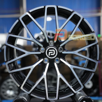 Aleación forjada negra personalizada 5x114,3 5x130 5x112 Ruedas 15 18 24 26 Pulgadas Llanta de ruedas de coche para Maserati de lujo