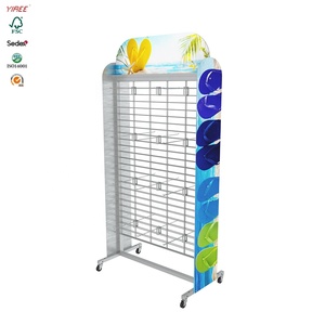 Nhà máy được chứng nhận tùy chỉnh khung kim loại đôi bên đứng Sandal cửa hàng hiển thị Kệ cho dép - Product Image 2