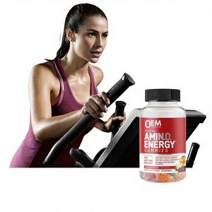 Exportation transfrontalière AMI N.O. Bonbons Énergétiques : Gommes Énergétiques aux Acides Aminés, Pectine et <span class=keywords><strong>Vitamines</strong></span> – Bouteille de 60 unités – Durée de Conservation : 24 mois - Product Image 1