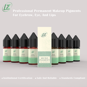 Pigmento Cosmético Semi-crema Profesional Marca LZ - 31 Colores Tinta Universal para Tatuajes de Cejas, Delineador de Ojos, Labios y Cuero Cabelludo - Product Image 1