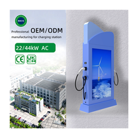 Borne de Recharge Rapide AC 44KW pour Véhicules Électriques, Neuve, Type 2, Activation par Carte RFID, Courant Nominal 32A, pour Usage Commercial