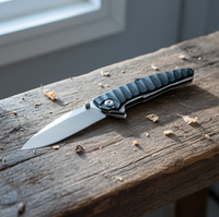 Nouveaux couteaux tactiques de survie à manche G10, lame en acier D2, couteau pliant de poche