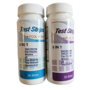 Kit de test 5 en 1 <span class=keywords><strong>bandelettes</strong></span> de test chimique testeur de kit de <span class=keywords><strong>bandelettes</strong></span> pour chore pH durete alcalinite - Product Image 1