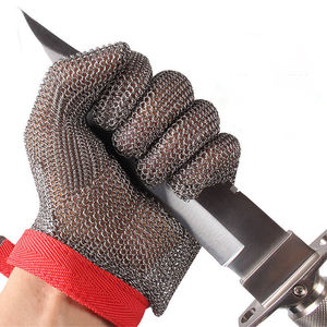 Guantes <span class=keywords><strong>de</strong></span> Seguridad <span class=keywords><strong>de</strong></span> Acero Inoxidable para Protección <span class=keywords><strong>de</strong></span> Manos, Guantes <span class=keywords><strong>de</strong></span> Malla Metálica para Carniceros, para Trabajos <span class=keywords><strong>de</strong></span> Construcción y Cocina - Product Image 1