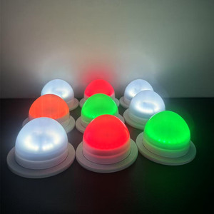 Base lumineuse LED en plastique en gros, <span class=keywords><strong>ampoule</strong></span> étanche rechargeable à visser, remplacement de lampe avec 24 LED RVB + blanc, ouverture de 120 mm - Product Image 1