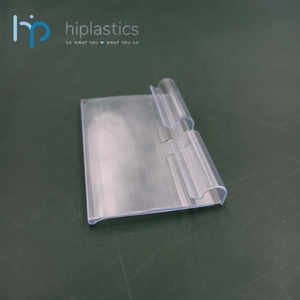 Nhựa Nhựa PVC Hồ Sơ Đùn Giá Rõ Ràng Tag Nhãn Chủ Sở Hữu Dải Dữ Liệu Clip Cho Dây Mát Kệ Kim Loại Móc Thùng - Product Image 3
