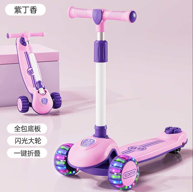 Roues élargies violettes