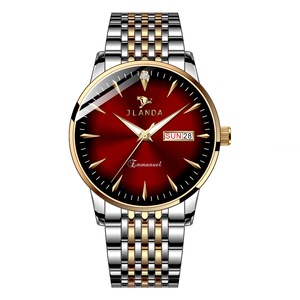 J6603 JLANDA Orologio Classico da Uomo e Donna con Doppio Calendario, Luminoso, Orologio al Quarzo per Coppie, Impermeabile in Acciaio Inossidabile - Product Image 1