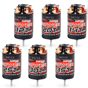 Ultrapasse o Hobby 3-Slot Motor Escovado 550 12T 14T 20T 25T 30T 35T para 1/10 RC Car Truck Monster TRAXXAS Tamiya SCX10 Crawler