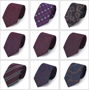 Custom Jacquard Groom Necktie Wedding <strong>Red</strong> <strong>Tie</strong> Custom Logo Silk <strong>Ties</strong> Men Necktie - Product Image 5