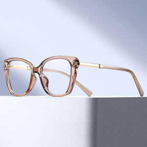 MS 95717 Montura de Gafas Ópticas Unisex de <span class=keywords><strong>Metal</strong></span> TR90, Diseño Moderno, Anti Luz Azul, Estilo Ojo de Gato, para Graduación, Miopía, Lectura, Diseño Colorido - Product Image 1