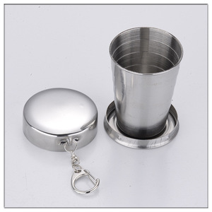 Gobelet pliable en acier inoxydable 304, verre à vin portable pour voyage, impression de logo personnalisée - Product Image 5