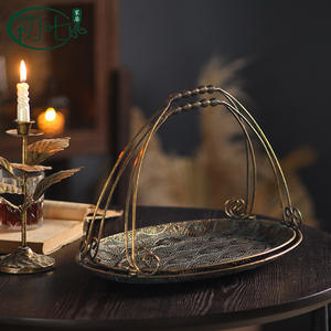 Bandeja ovalada de hierro forjado Yan Yujia con asa para uso decorativo en el Año Nuevo Chino - Product Image 3