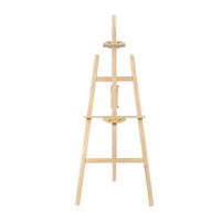 Professionelles Kiefernholz A-Rahmen Staffelei, höhenverstellbar, verschiedene Größen 70cm-175cm, für Leinwandmalerei und Präsentation