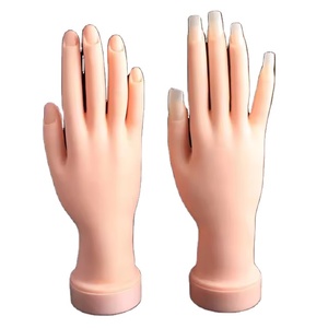 Pratique d'art de main prothétique de pratique d'<span class=keywords><strong>ongle</strong></span> de silicone pour le caoutchouc pliable flexible de mannequin - Product Image 1