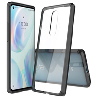 Coque de téléphone hybride antichoc en acrylique + bordure en TPU pour OnePlus 8t 5G, coque transparente, coque rigide
