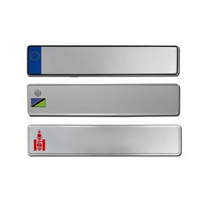 Placa <span class=keywords><strong>de</strong></span> matrícula <span class=keywords><strong>de</strong></span> aluminio en relieve duradera <span class=keywords><strong>de</strong></span> diseño en blanco personalizado para placa reflectante <span class=keywords><strong>de</strong></span> coche - Product Image 3