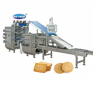 Commercial Machinery Industry Equipment Hard And Soft Biscuit Making Machine For Biscuit Snack Plant