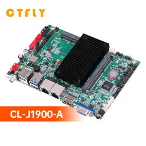 Carte mère pour ordinateur industriel Intel J1900 Quad Core 2.0GHz Windows7/10 Dual LAN HD LVDS/EDP Embedded X86 Mini Itx Mainboard