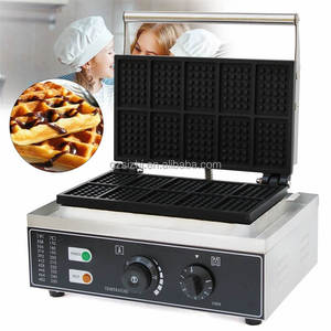 Máy Làm Bánh Waffle Vuông Không Dính Điện Thương Mại Sizhi Máy Làm Bánh Waffle Của Bỉ - Product Image 2