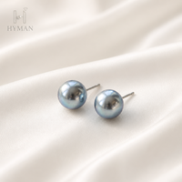 Pendientes Etite Classic de Perlas Redondas de Agua Salada Akoya Japonesas de Grado AAAAA de 3-4mm, 5-6mm, 7-8mm en Plata S925 para Mujer