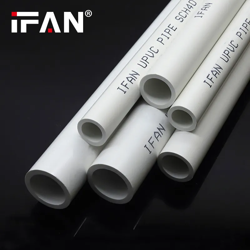 IFAN Hot Sell Größe anpassen Farbe PVC-Wasser rohr Kunststoff 4 Meter SCH 40 Upvc Rohr PVC-Rohre für Sanitär