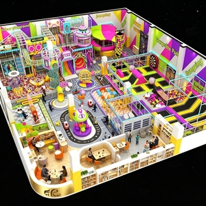 Aire de jeux intérieure personnalisée clé en main, équipement de jeux souples sur mesure avec toboggan LED par FEI RUI Amusement - Product Image 3
