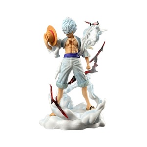 <span class=keywords><strong>Figurine</strong></span> d'anime japonaise populaire, Nika Luffy debout, scène de combat, statue en PVC GK, ornement de bureau d'anime - Product Image 5