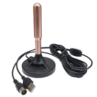 Antenne TV magnétique extérieure, amplificateur, décodeur numérique HDTV, ATSC DTMB ISDB-T DVBT2, signal puissant