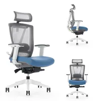Sedia da ufficio ergonomica moderna regolabile in altezza con schienale alto e schienale alto