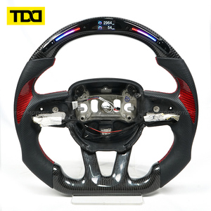 Volant en fibre de carbone LED véritable TDD compatible avec Dodge Challenger Charger 2015-2021 Dodge Durango - Product Image 2