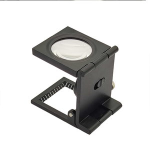 TH-9005D 8X testeur de lin en métal instrument de mesure loupe pliée loupe avec <span class=keywords><strong>compteur</strong></span> de fil d'échelle - Product Image 3