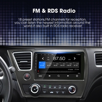 Autoradio Android 11 Rhythm 9 pouces avec caméra AHD, navigation GPS, radio FM RDS, CarPlay et Android Auto pour Honda Civic 2013-2015