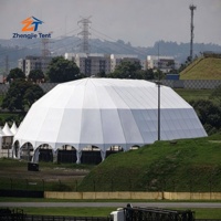 Tente polygonale de luxe, structure en alliage d'aluminium 6061-T6, couverture en PVC ignifuge et imperméable pour mariage en plein air, exposition, fête, festival