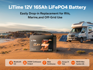Nhóm 31 Cuộc Cách Mạng litime 12V 165ah Bluetooth Lithium Ion battery pack với miễn phí BMS <span class=keywords><strong>App</strong></span> - Product Image 2