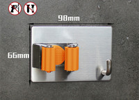 304 acier inoxydable auto-adhésif mural vadrouille balai supports salle de bain support de rangement vadrouille Clip support cintre