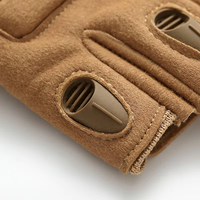 Gants de gymnastique de sports de plein air noirs à demi-doigts Gants tactiques de cyclisme d'entraînement avec fonction antidérapante et d'écran tactile