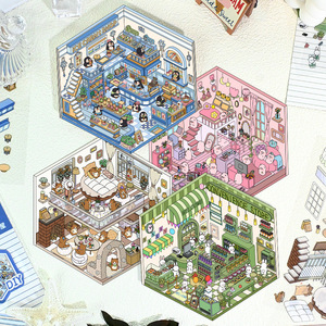 Tùy Chỉnh 3D DIY Trang Trí Phong Cảnh Dán Trong Suốt Phim Hoạt Hình Thu Nhỏ Cảnh Nụ Hôn Cắt Kỹ Thuật Để Làm <span class=keywords><strong>Mini</strong></span> của Riêng Bạn - Product Image 1